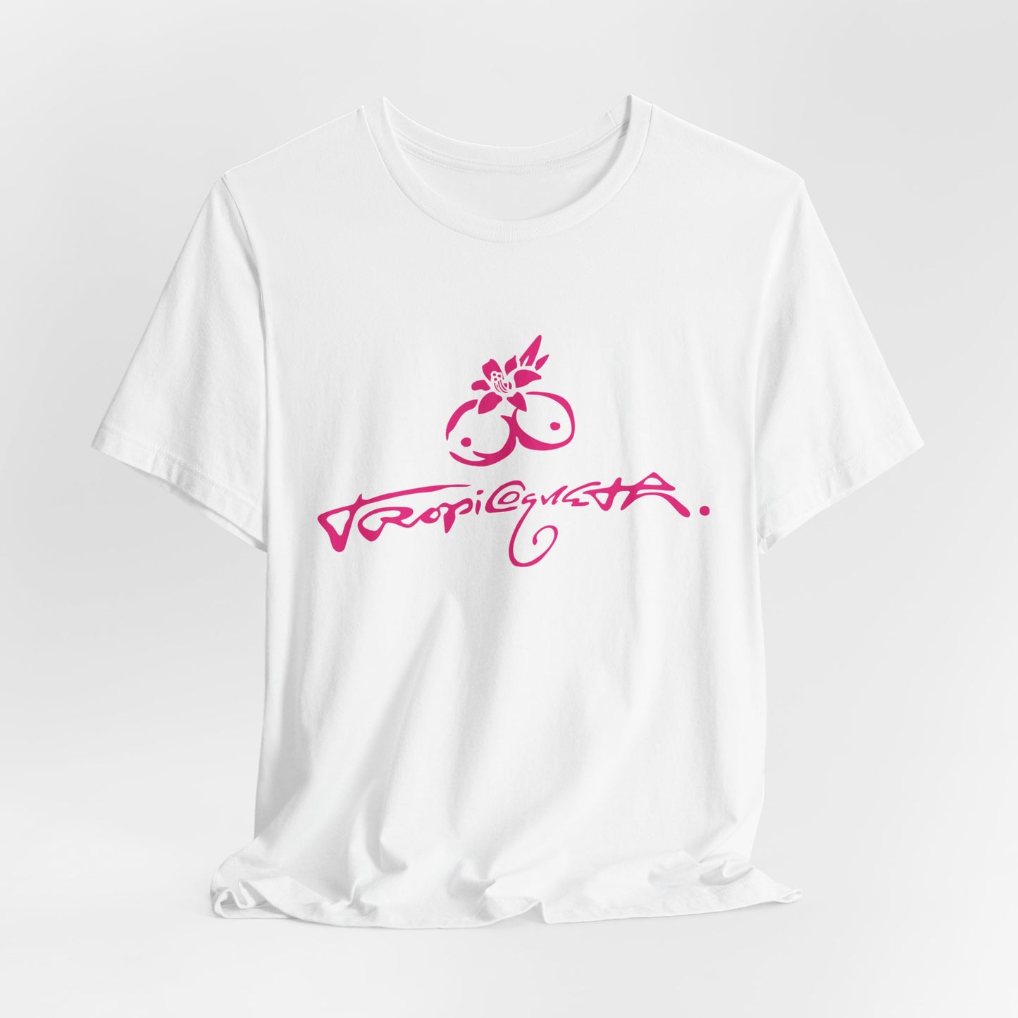 T-Shirt with Tropical Vibes, Casual Summer Tee, Beachwear, Gift for Friends, Relaxed Fit Shirt