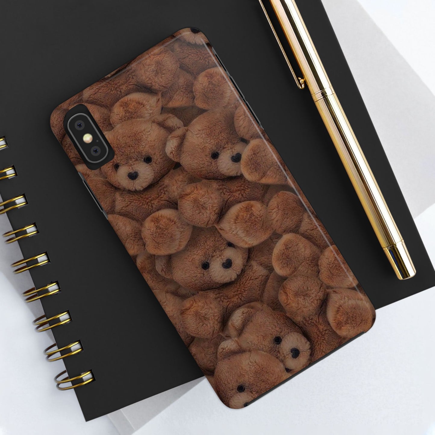 Cuddly Bear Tough Phone Case - Cute and Durable Teddy Bear Design