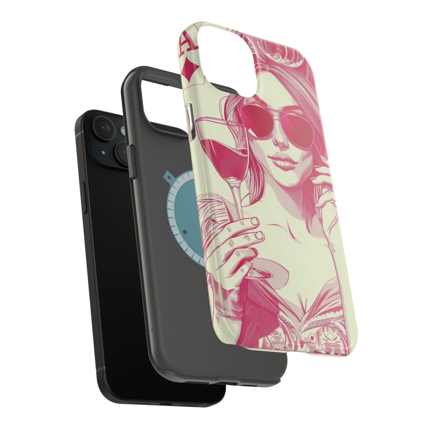 Chic Magnetic Phone Case - Stylish Design, Perfect for Fashionistas, Gift for Birthdays, Holidays, and Every Day