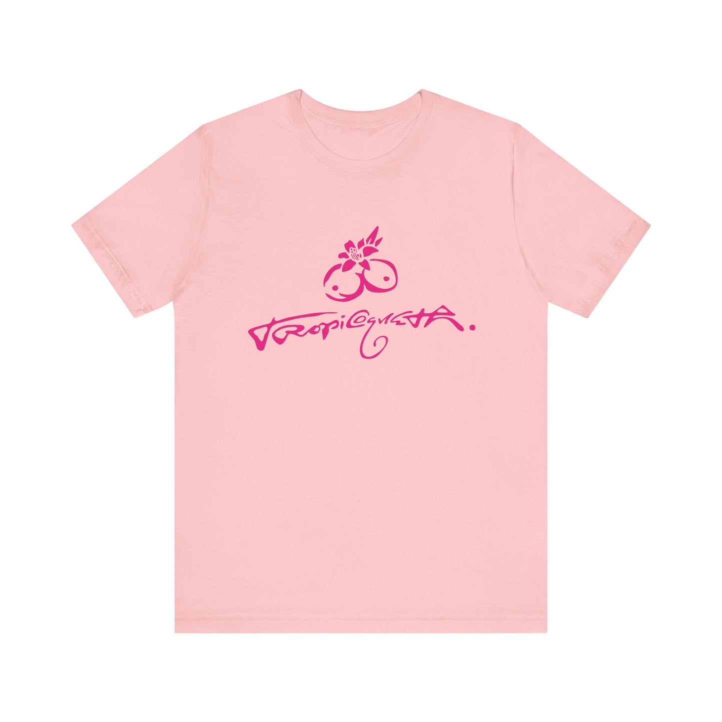 T-Shirt with Tropical Vibes, Casual Summer Tee, Beachwear, Gift for Friends, Relaxed Fit Shirt