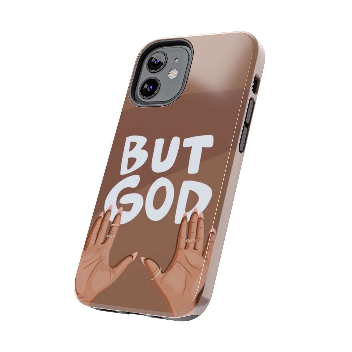 Inspirational Tough Phone Case - 'But God' Design for Faith & Resilience