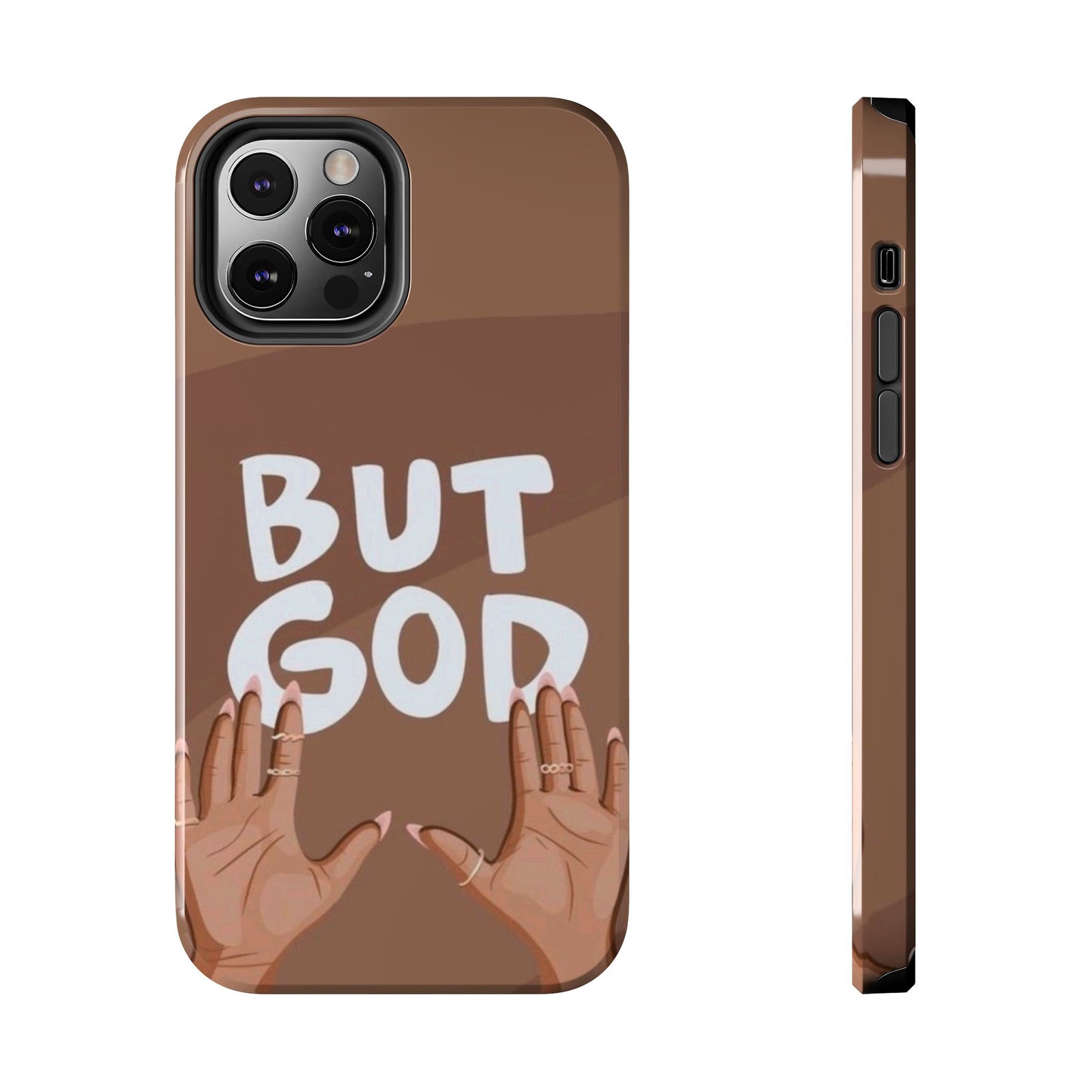Inspirational Tough Phone Case - 'But God' Design for Faith & Resilience
