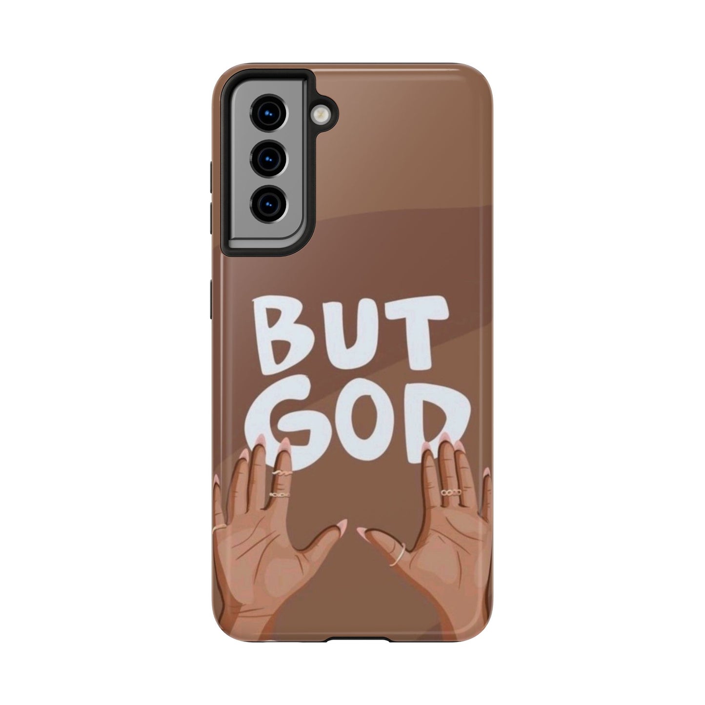 Inspirational Tough Phone Case - 'But God' Design for Faith & Resilience