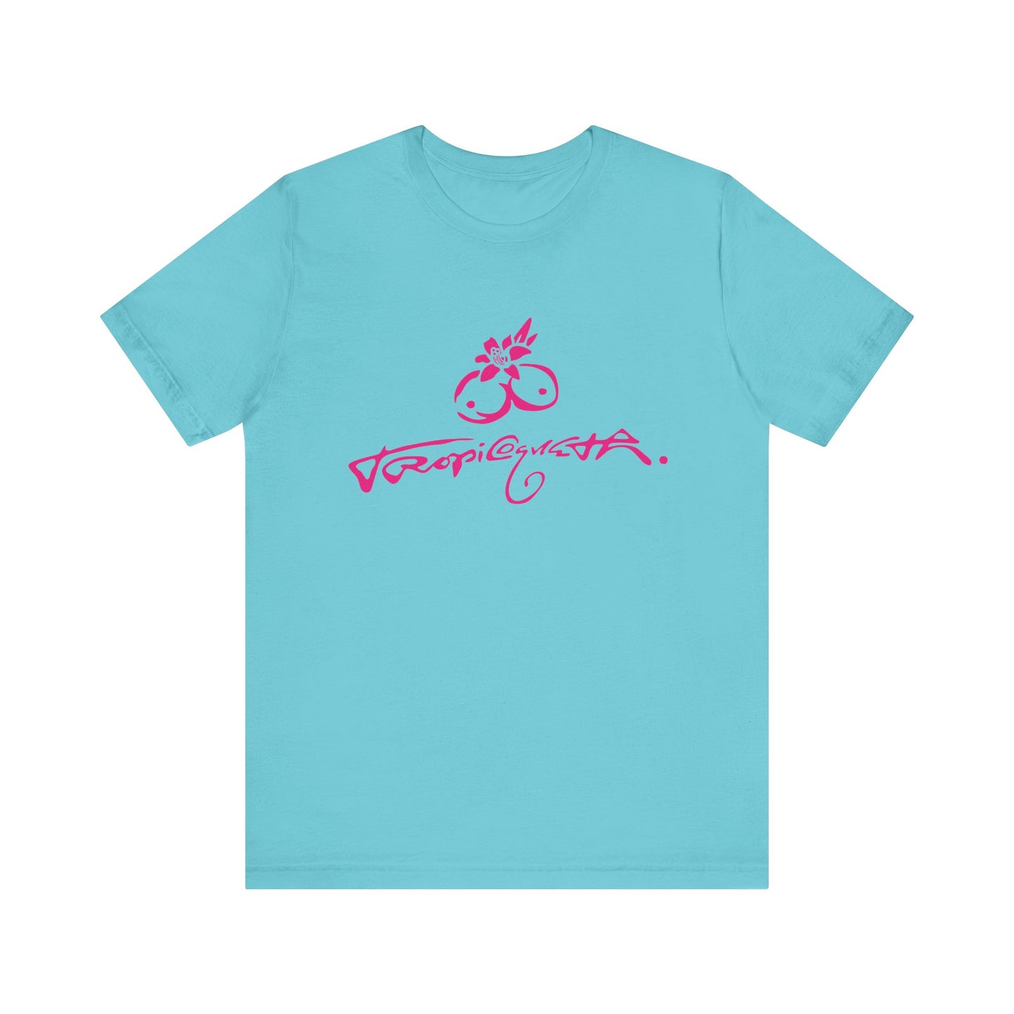 T-Shirt with Tropical Vibes, Casual Summer Tee, Beachwear, Gift for Friends, Relaxed Fit Shirt