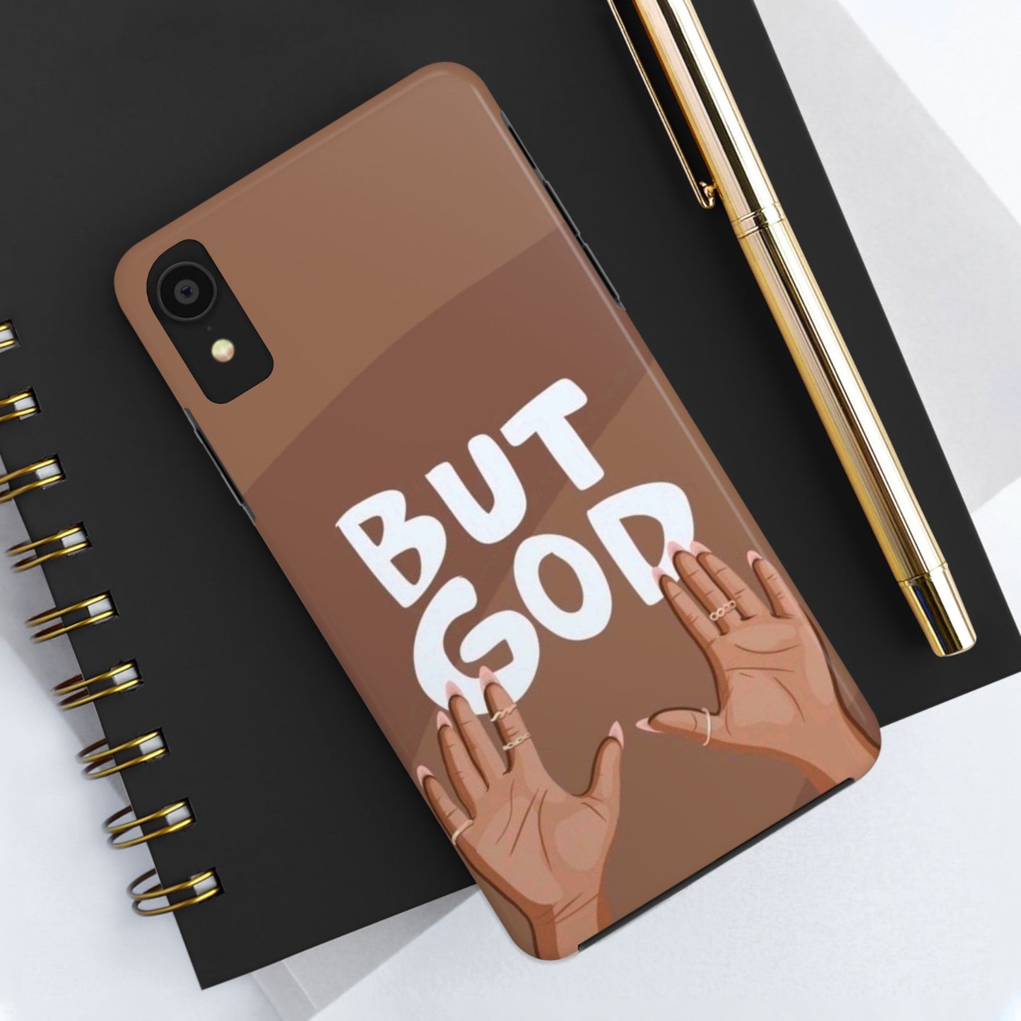 Inspirational Tough Phone Case - 'But God' Design for Faith & Resilience