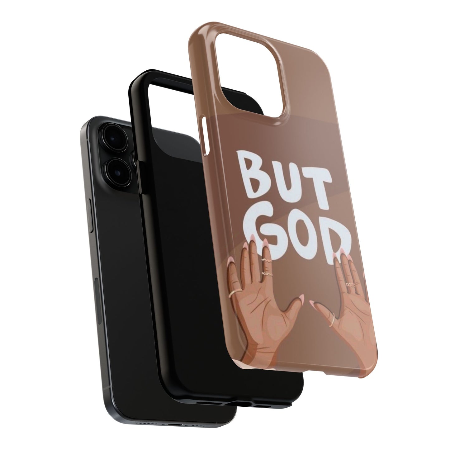 Inspirational Tough Phone Case - 'But God' Design for Faith & Resilience