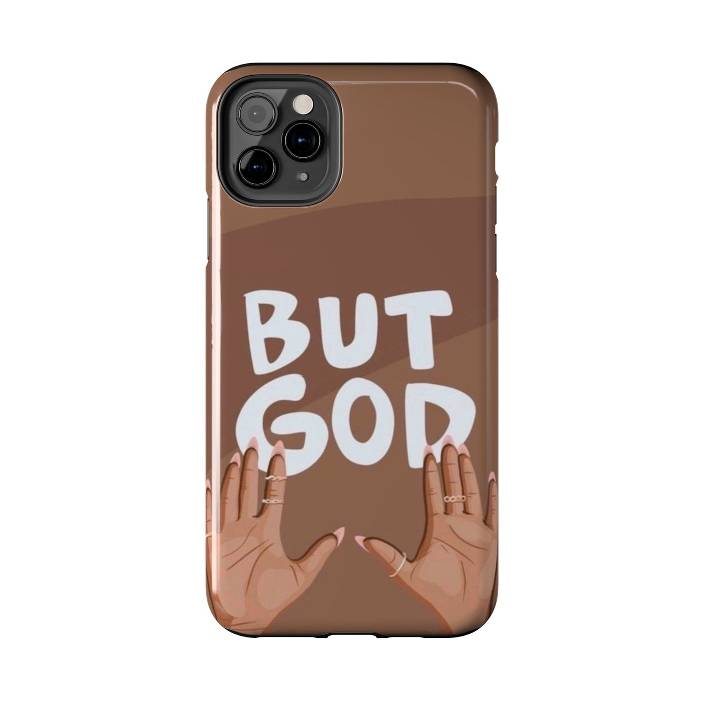 Inspirational Tough Phone Case - 'But God' Design for Faith & Resilience