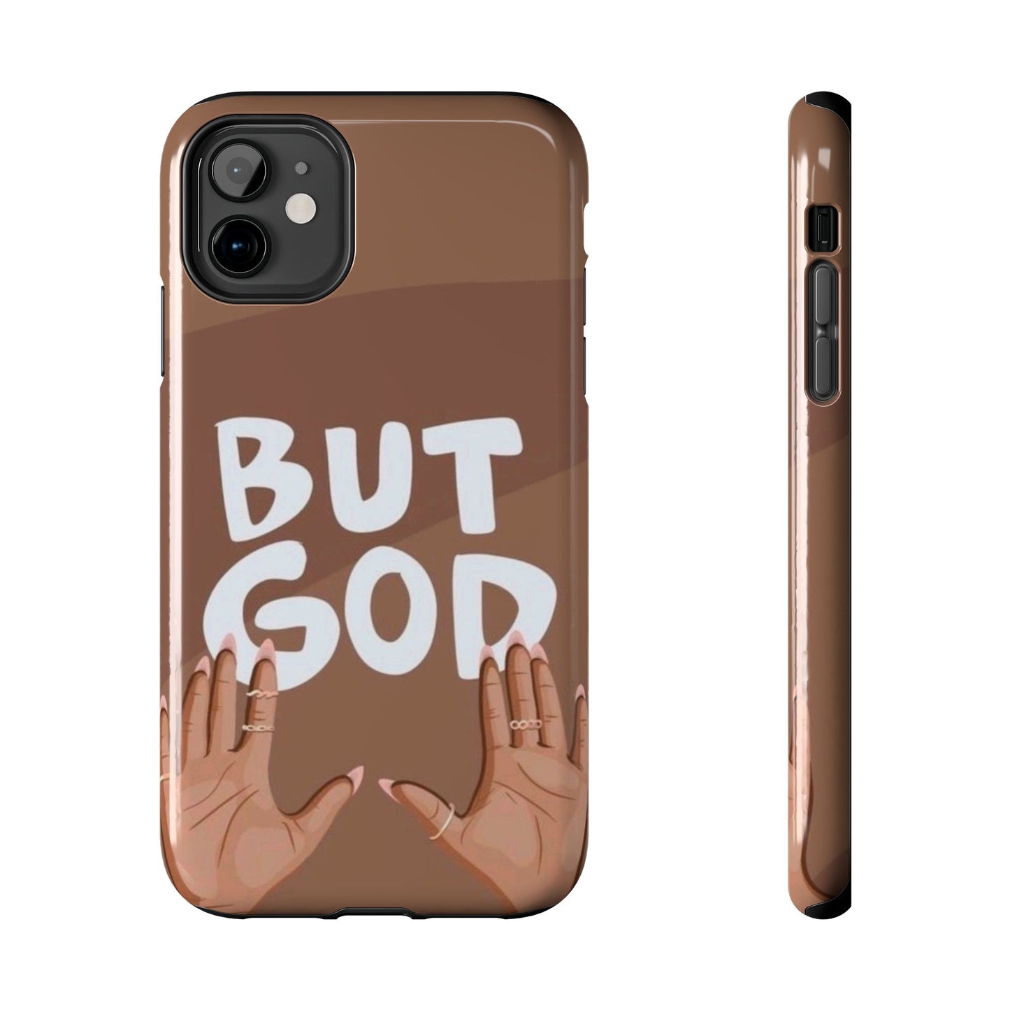 Inspirational Tough Phone Case - 'But God' Design for Faith & Resilience
