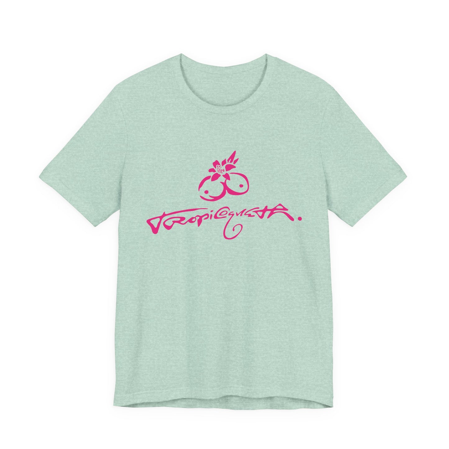 T-Shirt with Tropical Vibes, Casual Summer Tee, Beachwear, Gift for Friends, Relaxed Fit Shirt