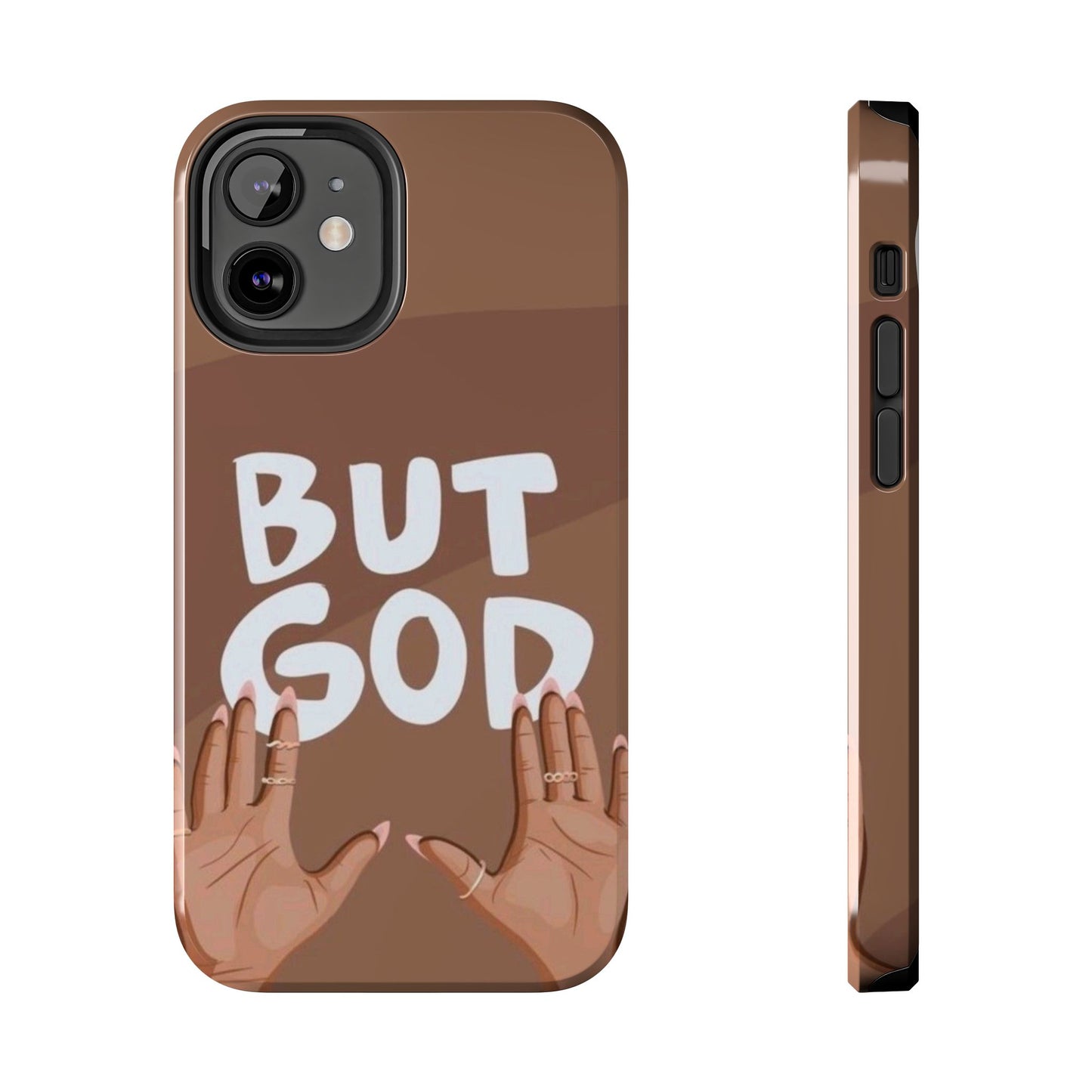 Inspirational Tough Phone Case - 'But God' Design for Faith & Resilience