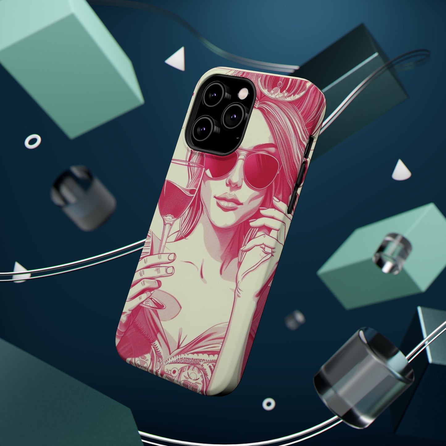 Chic Magnetic Phone Case - Stylish Design, Perfect for Fashionistas, Gift for Birthdays, Holidays, and Every Day