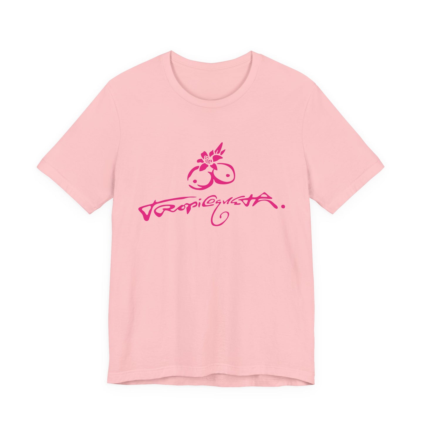 T-Shirt with Tropical Vibes, Casual Summer Tee, Beachwear, Gift for Friends, Relaxed Fit Shirt