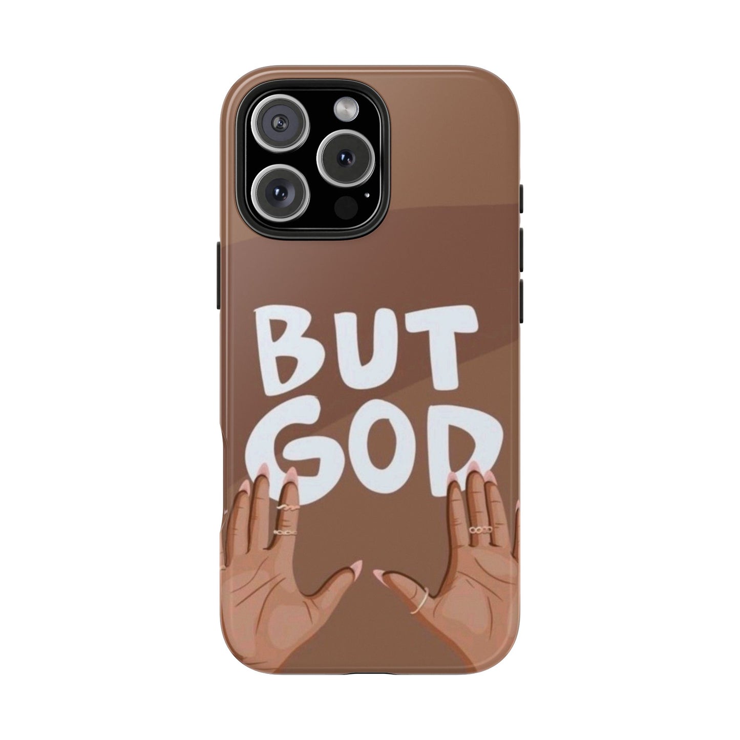 Inspirational Tough Phone Case - 'But God' Design for Faith & Resilience