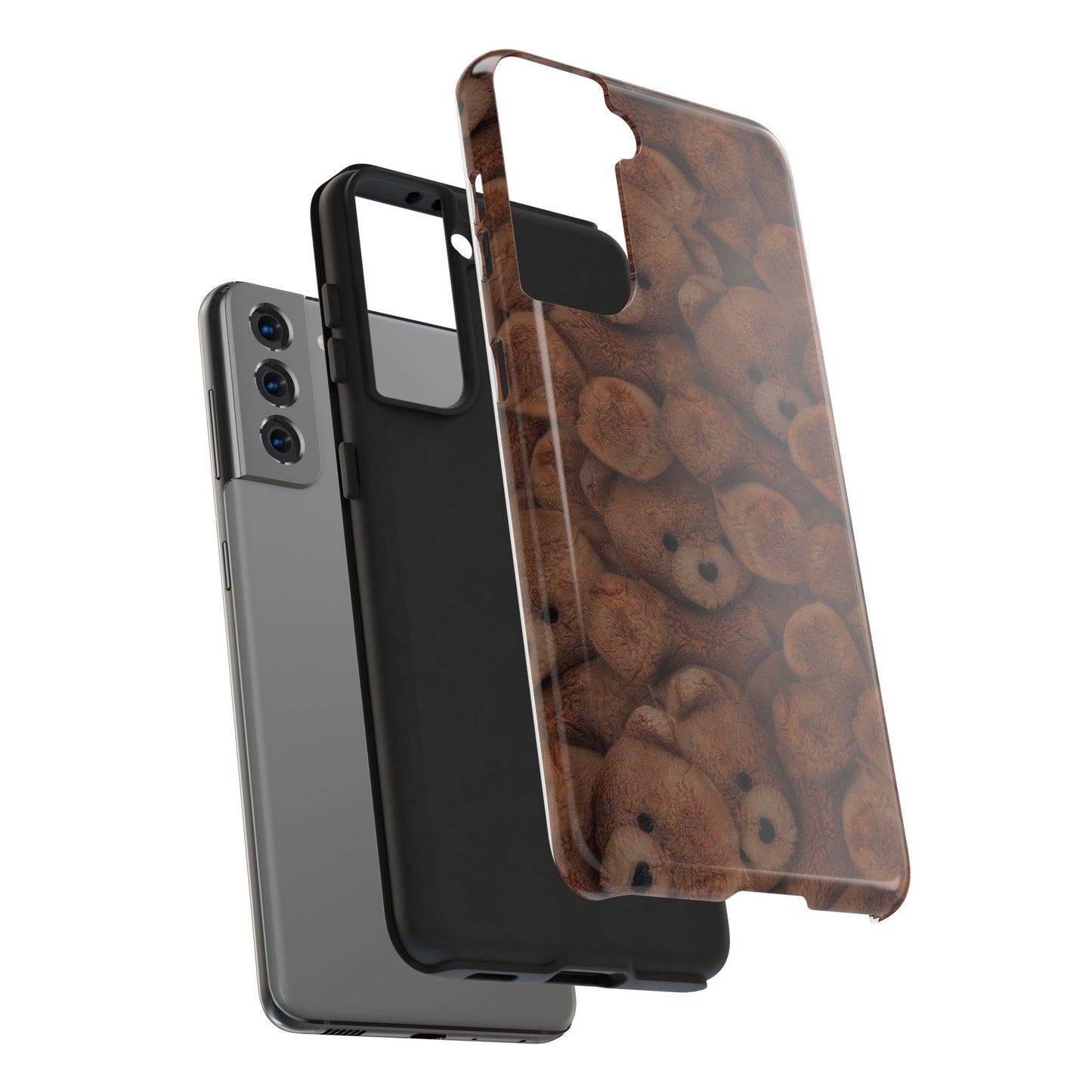 Cuddly Bear Tough Phone Case - Cute and Durable Teddy Bear Design