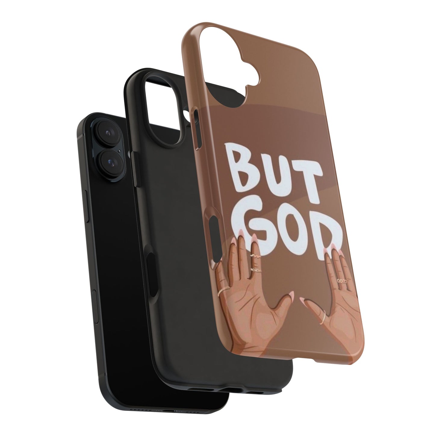 Inspirational Tough Phone Case - 'But God' Design for Faith & Resilience