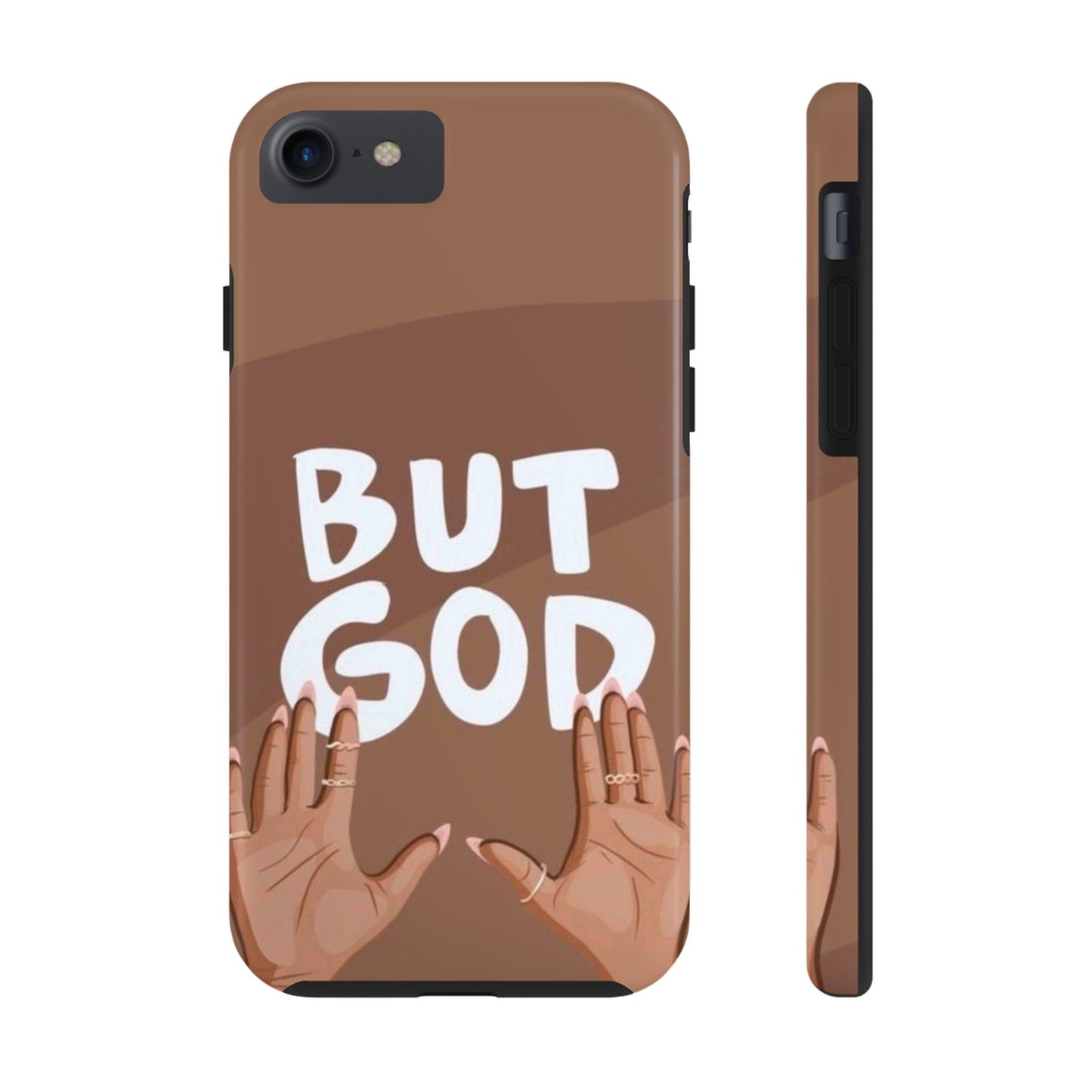 Inspirational Tough Phone Case - 'But God' Design for Faith & Resilience