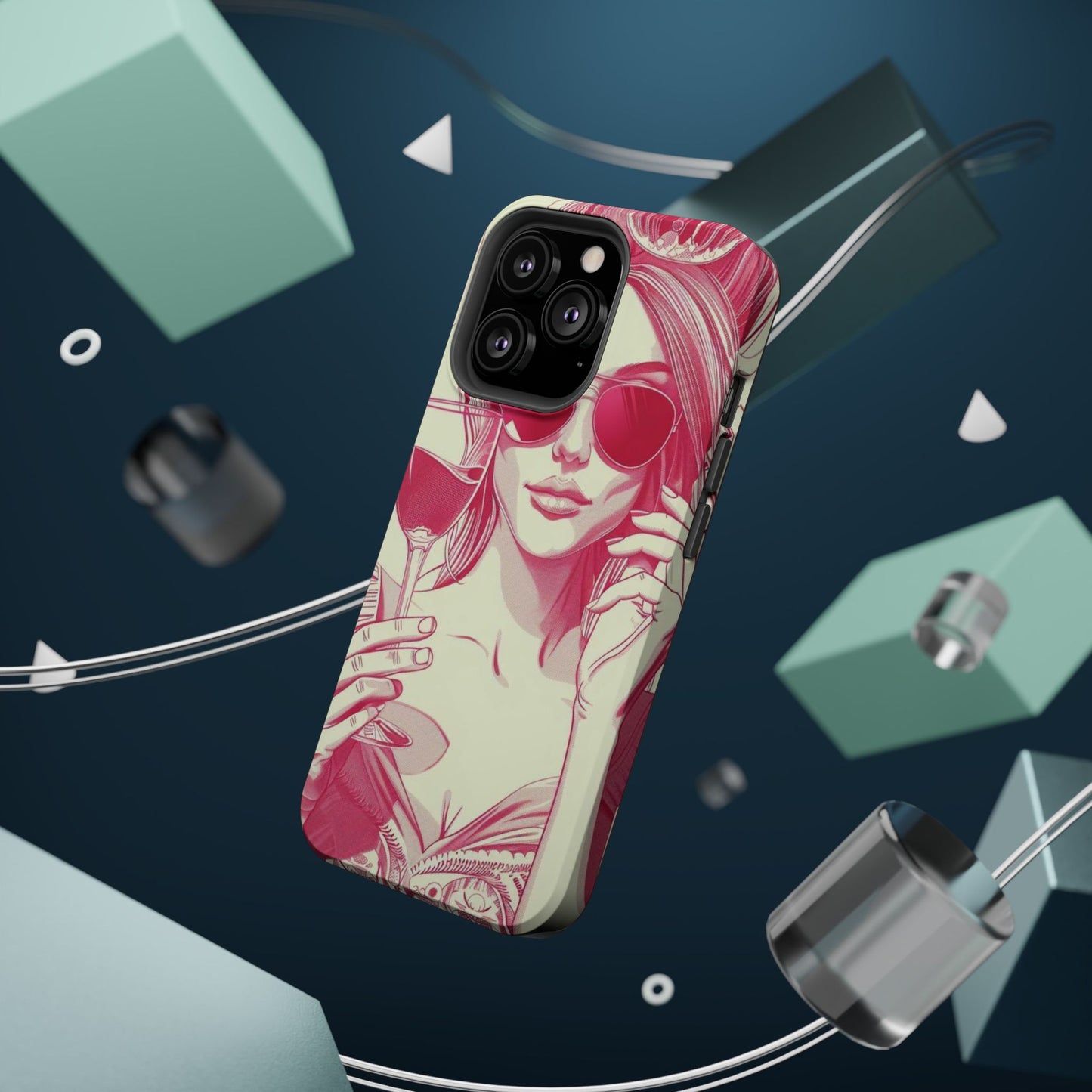 Chic Magnetic Phone Case - Stylish Design, Perfect for Fashionistas, Gift for Birthdays, Holidays, and Every Day
