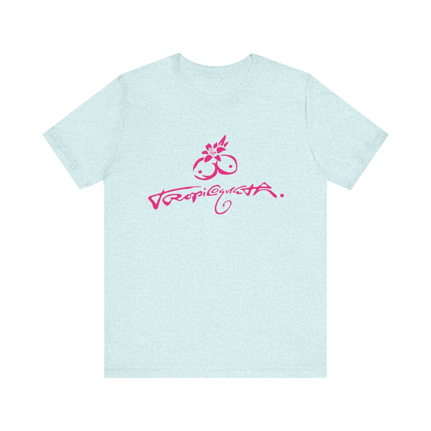 T-Shirt with Tropical Vibes, Casual Summer Tee, Beachwear, Gift for Friends, Relaxed Fit Shirt