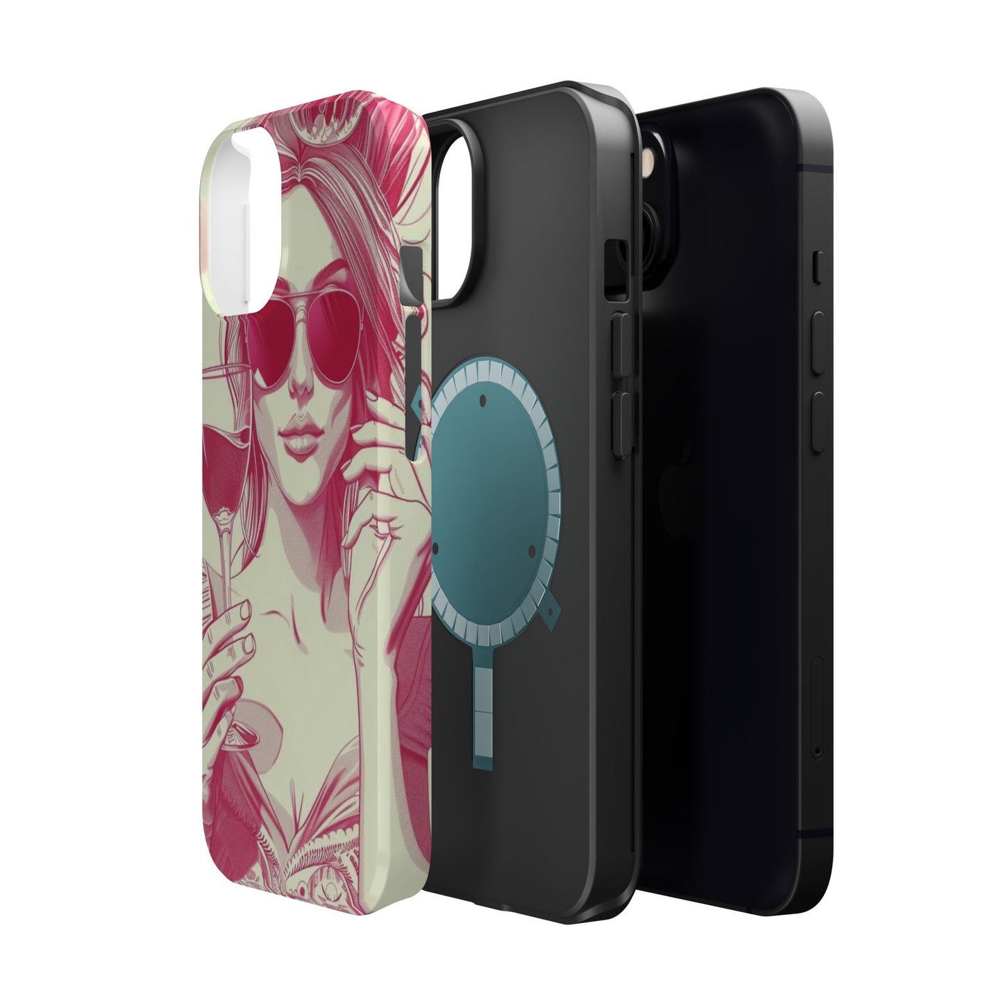 Chic Magnetic Phone Case - Stylish Design, Perfect for Fashionistas, Gift for Birthdays, Holidays, and Every Day