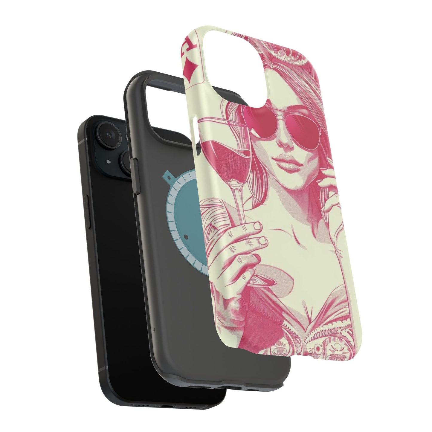 Chic Magnetic Phone Case - Stylish Design, Perfect for Fashionistas, Gift for Birthdays, Holidays, and Every Day
