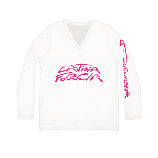 Latina Forever Long Sleeve V-Neck Tee, Stylish Women's Shirt, Perfect for Casual Outings, Gift for Latina Friends, Everyday Wear, [...]