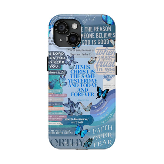 Butterfly Phone Case - Faith-Driven Design for Daily Motivation